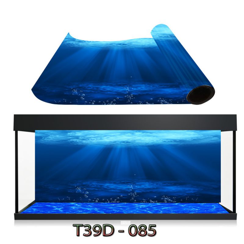 Tranh 3D dán bể cá cảnh , siêu đẹp siêu nét , tích hợp keo sẵn trên bề mặt tranh , nhận in kích thước theo yêu cầu
