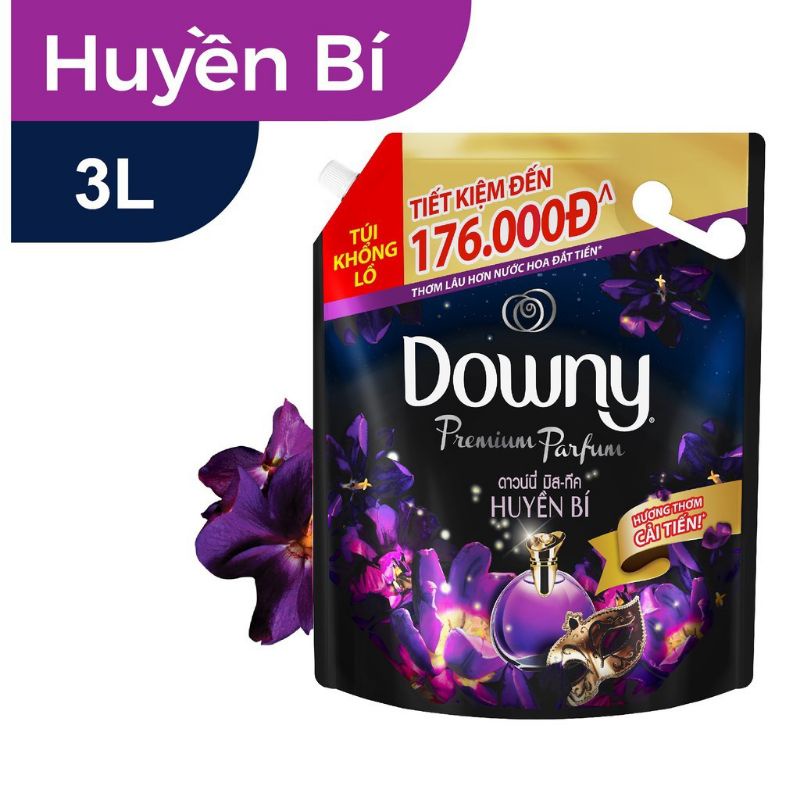 Nước xả vải Downy Hương Nước Hoa túi 3L (mới)