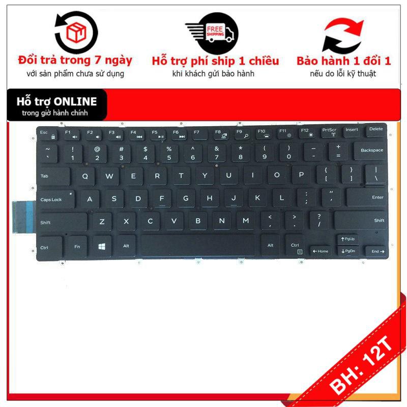 BH12TH 🎁 Bàn Phím Laptop Dell Inspiron 15 5568 7569 7579 2-in-1 14 Gaming 7466 7467 CÓ ĐÈN – LOẠI TỐT