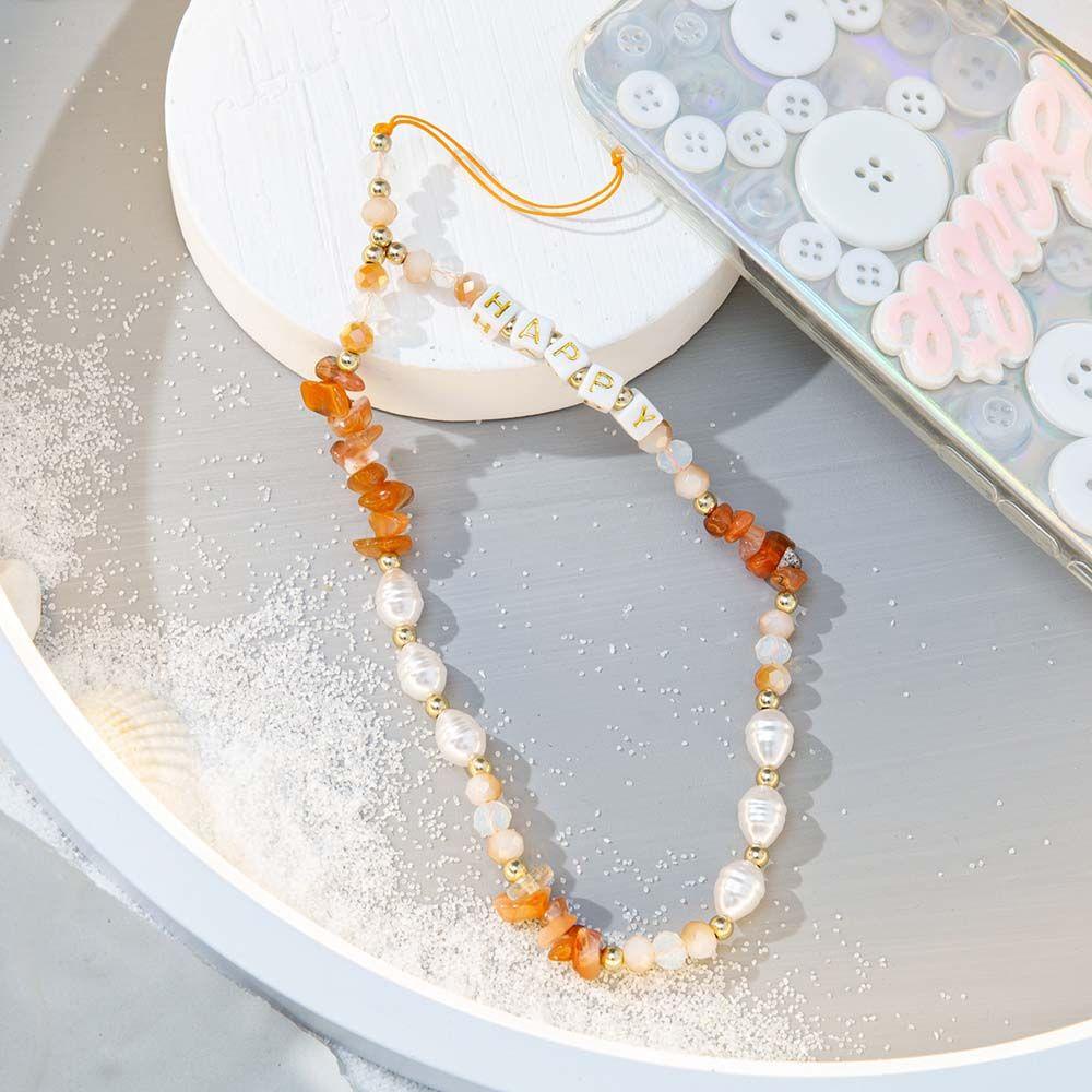 Dây Đeo Điện Thoại Chống Thất Lạc Phối Chuỗi Hạt Thời Trang