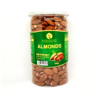 Hũ 500gr Hạnh Nhân Tách Vỏ Almonds