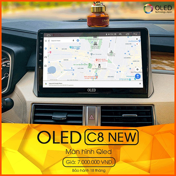 Màn hình DVD Android Oled C8 New cho xe Nissan - Đi đầu xu hướng giá rẻ của dòng sản phẩm công nghệ 4.0