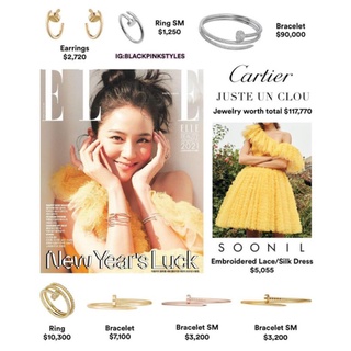 Vòng tay đinh uốn giống Jisoo BlackPink