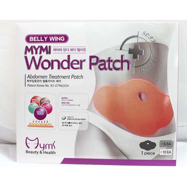 Miếng dán tan mỡ bụng Mymi Wonder pacth ( hộp 5 miếng)