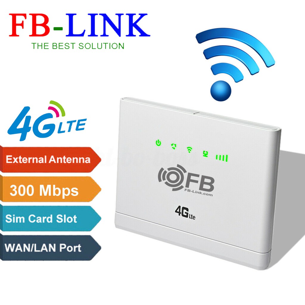 Bộ Phát Wifi Từ Sim 4G LTE FB-Link CPE-V08 (Chuyên dùng xe khách - 32 user - 2 cổng LAN)