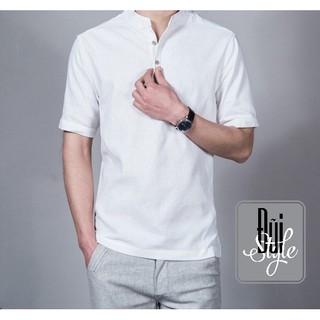 Áo đũi nam cổ tàu