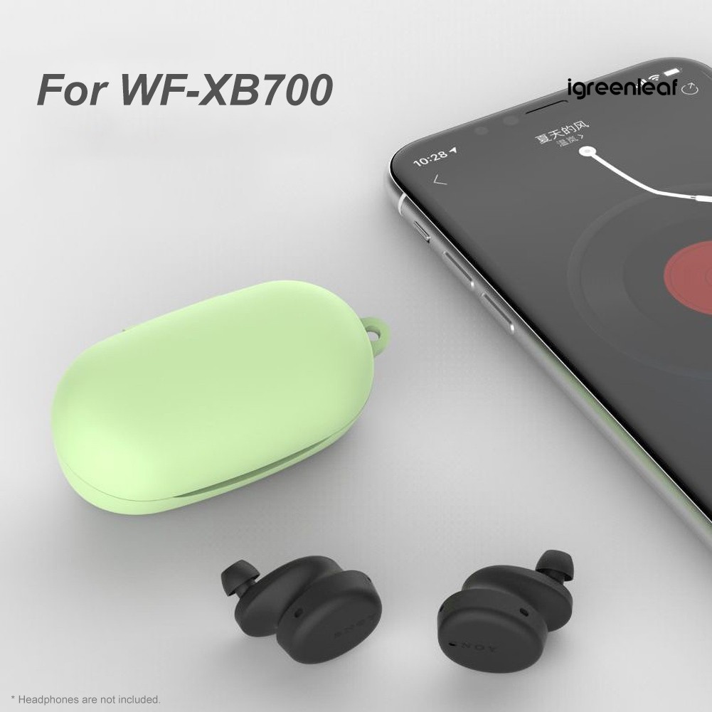 Vỏ bảo vệ hộp sạc tai nghe Bluetooth mềm mại màu trơn chống rơi cho Sony WF-XB700
