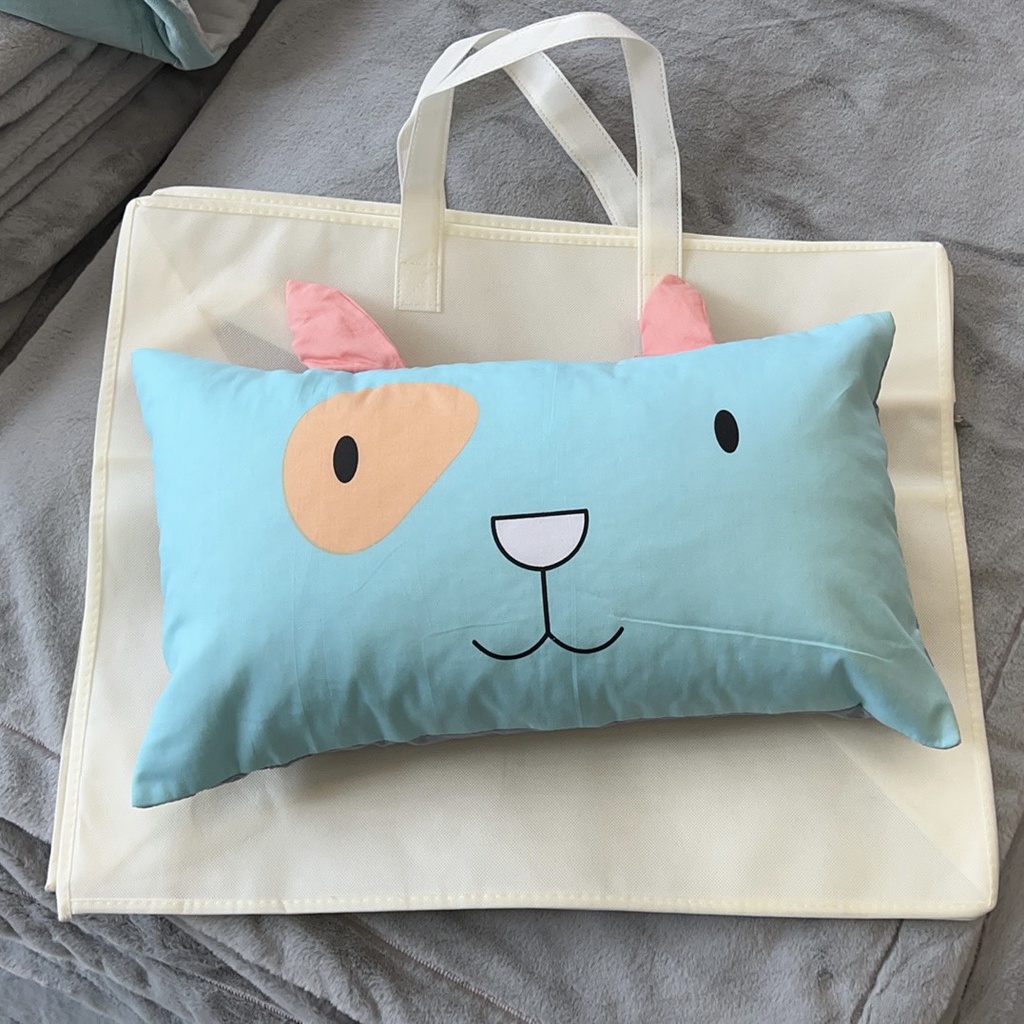 Gối Cho Bé , Gối Ôm Cho Bé 2 Tuổi Đến 10 Tuổi Gối Trẻ Em Cotton 100% Nhập Khẩu Cao Cấp (30*50Cm)