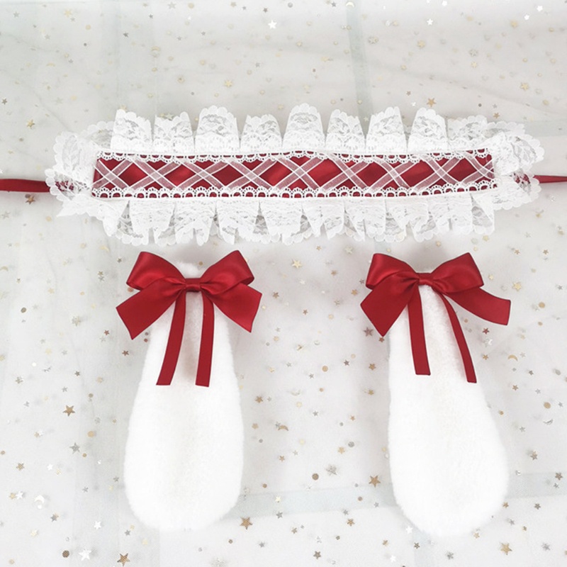 Băng đô cài tóc hình tai thỏ phong cách Lolita Nhật Bản đáng yêu 10MK