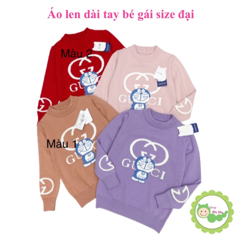 {20-50kg} Áo len dài tay bé gái size đại loại đẹp (chọn mẫu)