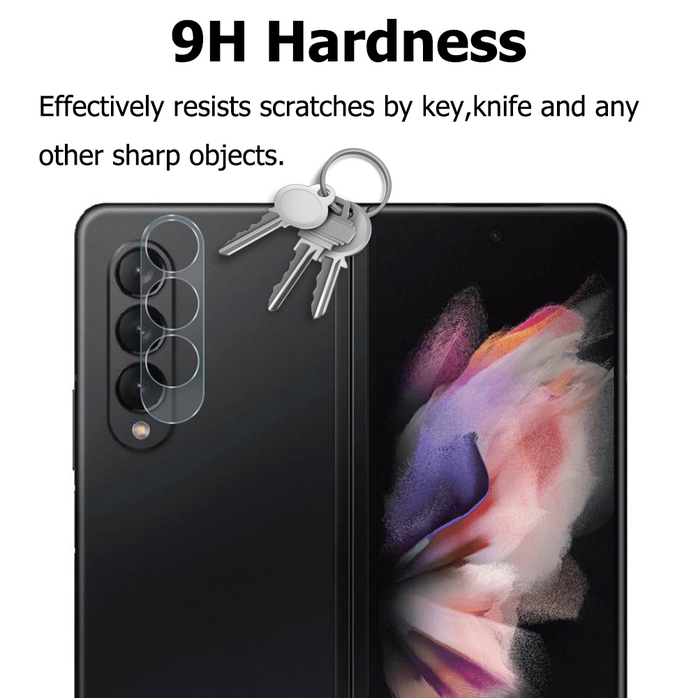 Miimall Samsung Galaxy Z Fold 3 Miếng Dán Bảo Vệ Ống Kính,HD Trong Suốt Siêu Mỏng Chống Nổ Chống Xước Lens Protective Film cho Điện Thoại Galaxy Z Fold 3