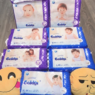 [RẺ NHẤT-SẴN HÀNG] Bỉm GOLDGI 2020 Nhật nội đia Tã quần, Dán size NB92-S84-M66-L56-XL46-M60-L48-XL44