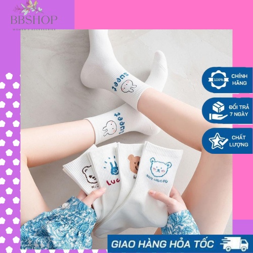 [Mã SRBACK010912 hoàn 20K xu đơn 50K] 🚚 FREESHIP 🚚Tất nam nữ cổ cao,vớ cao thể thao thời trang cao cấp ,siêu cute