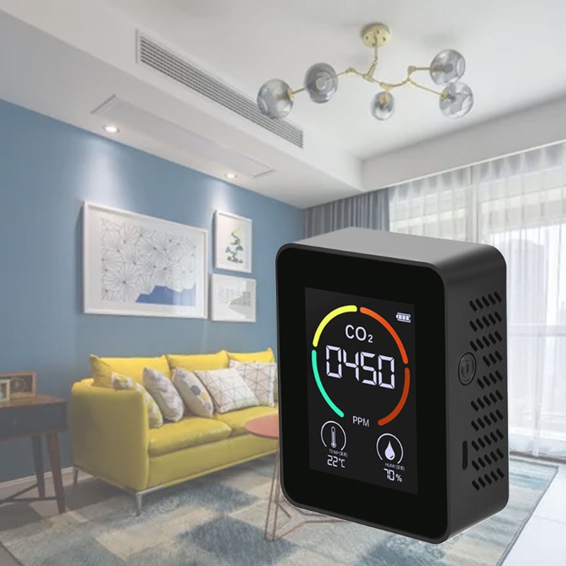 Thiết Bị Cảm Biến Nhiệt Độ Độ Ẩm CO2 400-5000PPM Chuyên Dụng