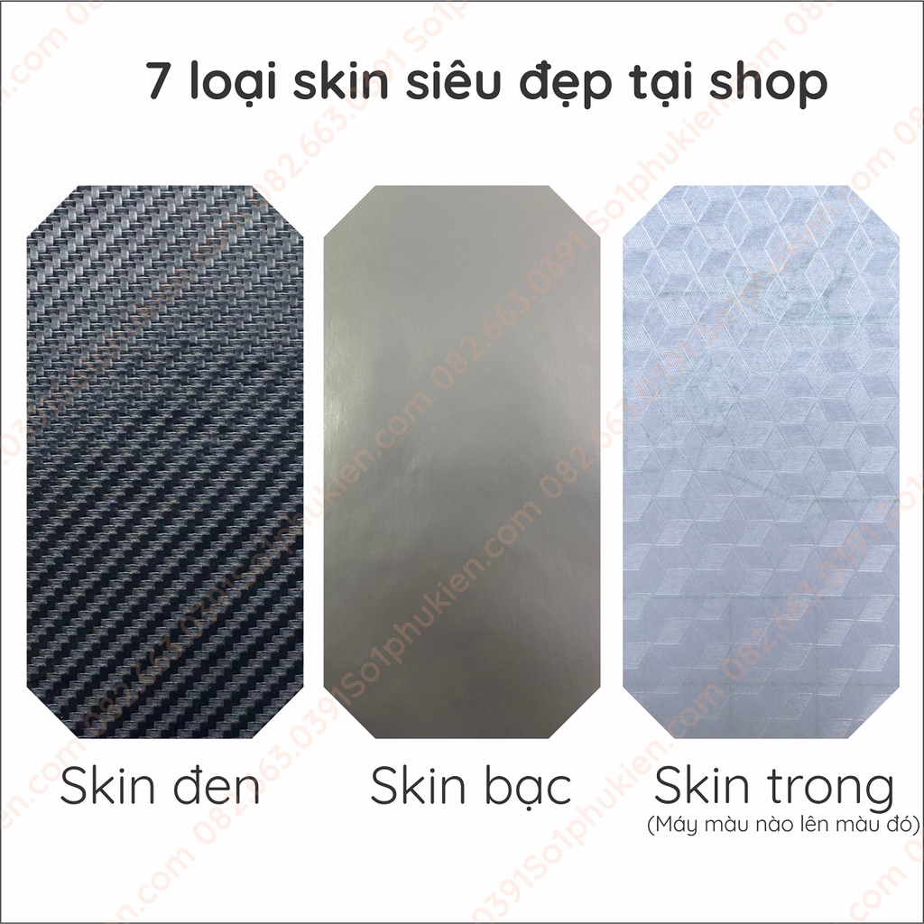 Miếng dán mặt lưng skin carbon ipad gen 5 6 7 8 9 7 màu sắc lựa chọn