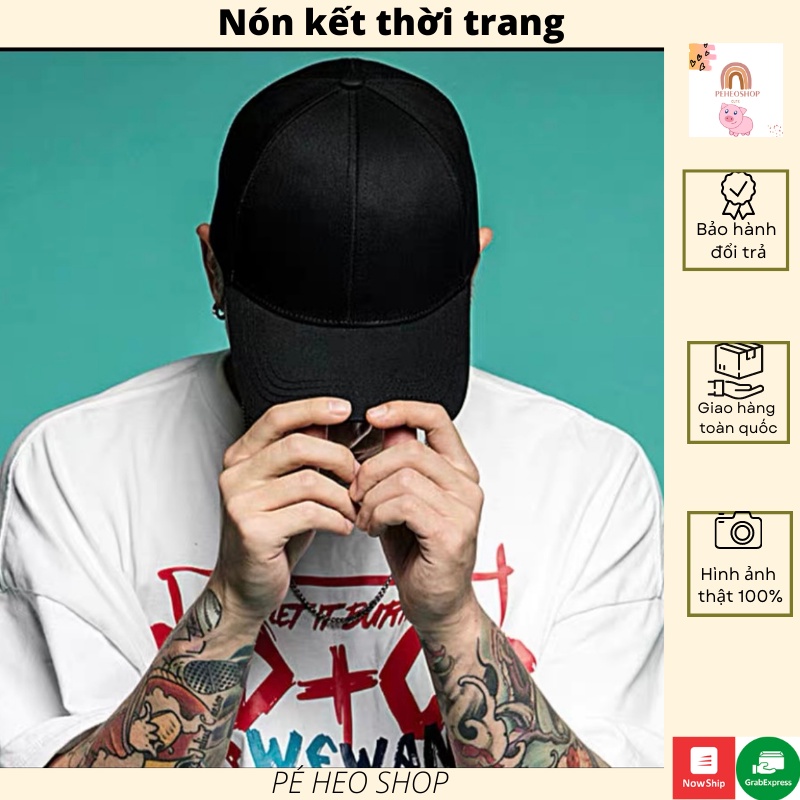 Mũ Lưỡi Trai 🌸 Nón Kết Kaki trơn NKT01 thời trang Unisex phong cách Hàn Quốc dành cho Nam và Nữ