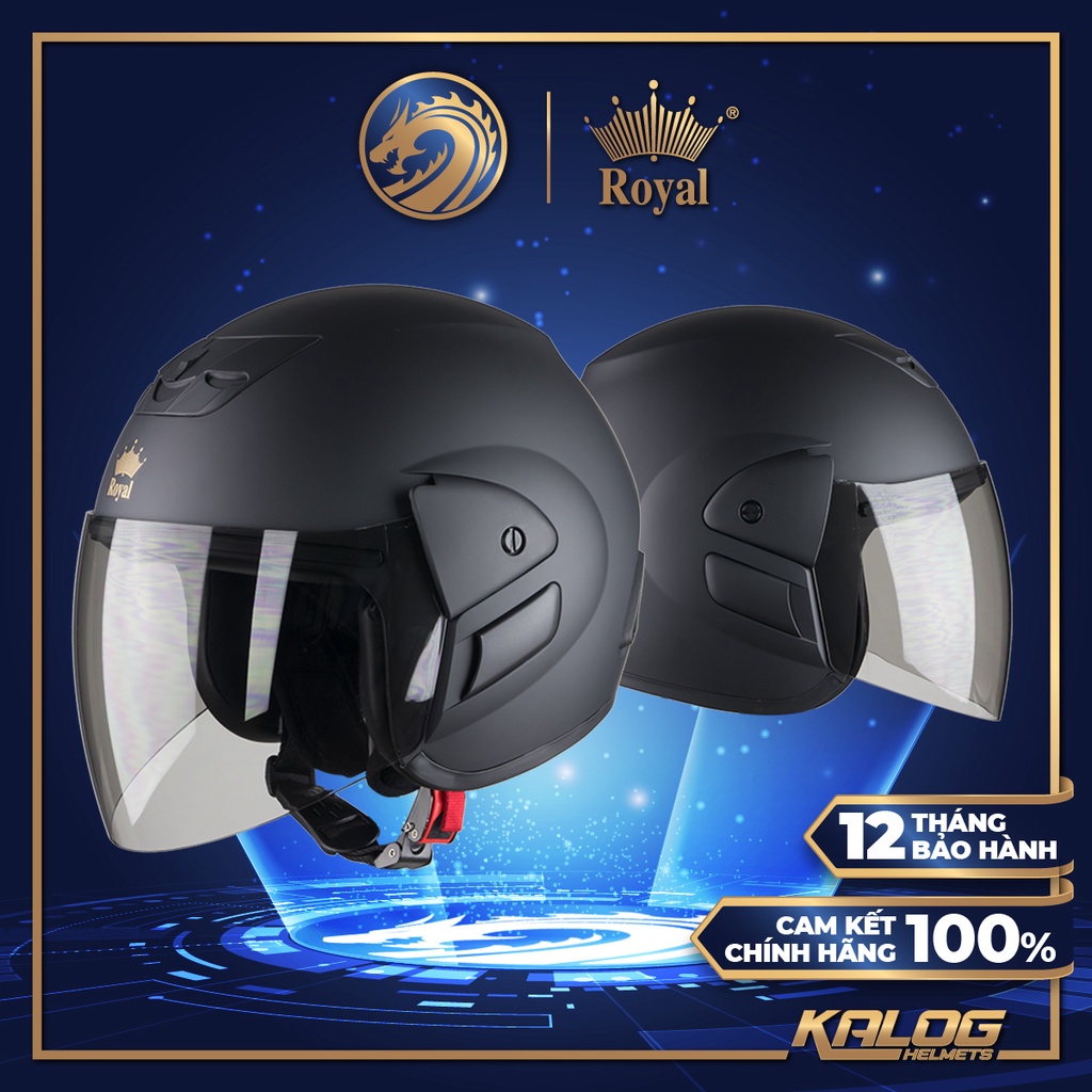Mũ Bảo Hiểm 3/4 Royal M01 Có Kính