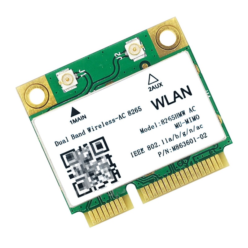 Thẻ Wifi Băng Tần Kép Không Dây AC 8265 Cho 8265HMW 2 4G 5Ghz 802 11ac 867Mbps Bluetooth-com 4 2 MINI PCI-E