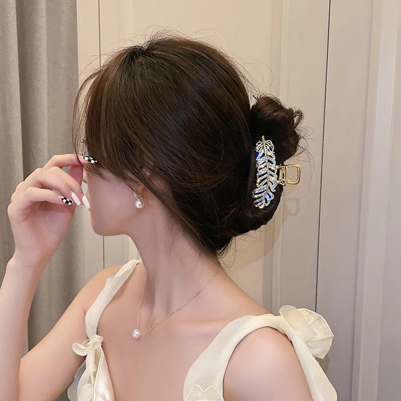 Kẹp Tóc Mái Mỏ Vịt Đính Đá Kim Cương Toàn Diện Phong Cách Hàn Quốc