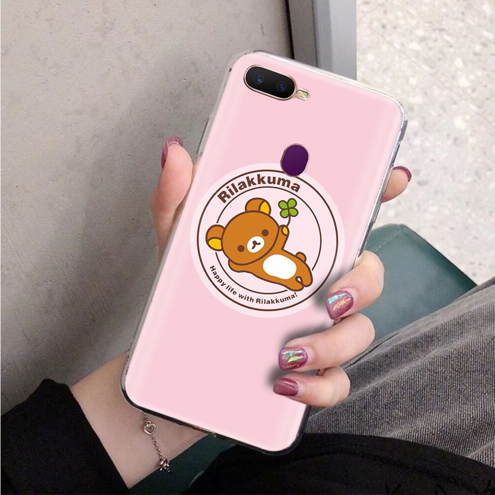 Ốp Điện Thoại Mềm Trong Suốt Hình Rilakkuma Va41 Cho Motorola Moto G6 G4 G5 G5S Play Plus