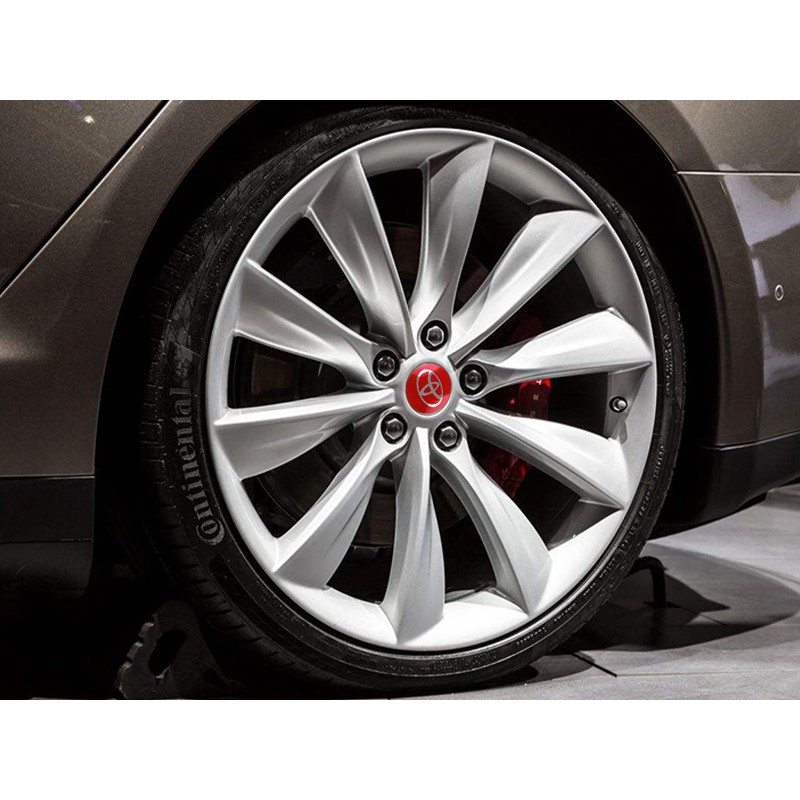 Bộ 4 Miếng Dán Logo Mugen Trang Trí Bánh Xe Hơi Toyota