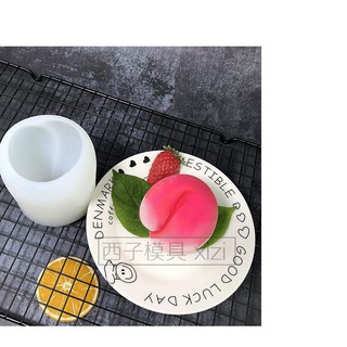 Khuôn silicon làm rau câu làm bánh 4d Trái đào tiên SX51