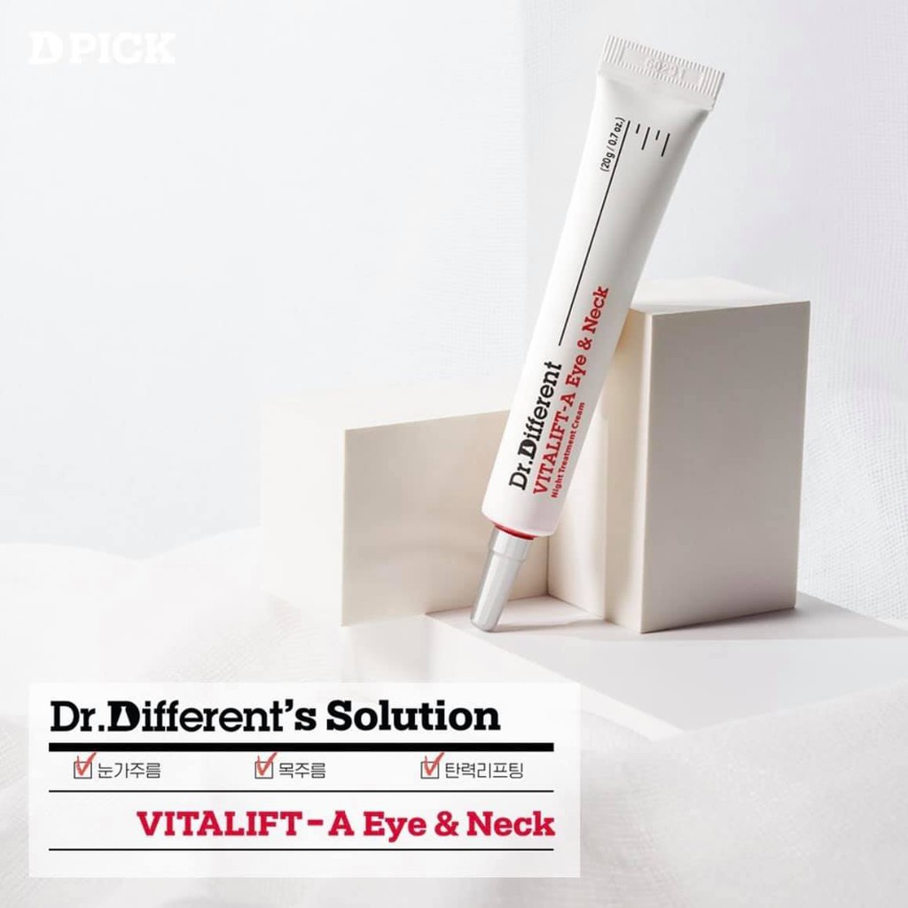 [Mẫu mới 2021] Kem dưỡng da Dr.different Vita A Cream Forte Retinal (0.1%- 0.05%)