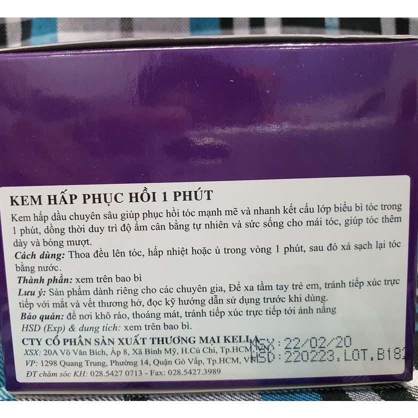 Hấp dầu phục hồi hư tổn 1 phút LACEI 300ml - KELLA giúp tóc chắc khỏe, suôn mượt, thời gian nhanh