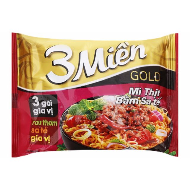 Mì 3 miền gold vị bò hầm rau thơm Thùng 30 gói x 75g | BigBuy360 - bigbuy360.vn