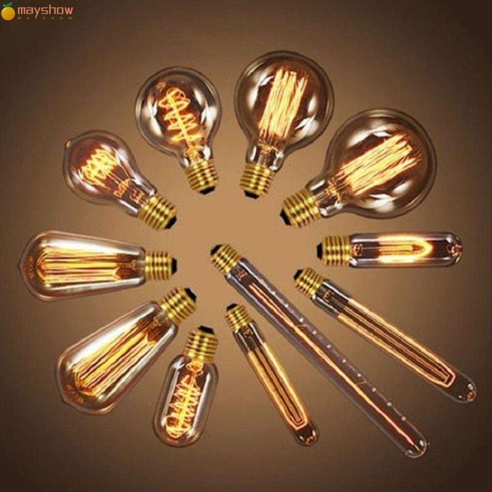 Bóng Đèn Edison 40W Ánh Sáng Trắng Ấm Phong Cách Cổ Điển