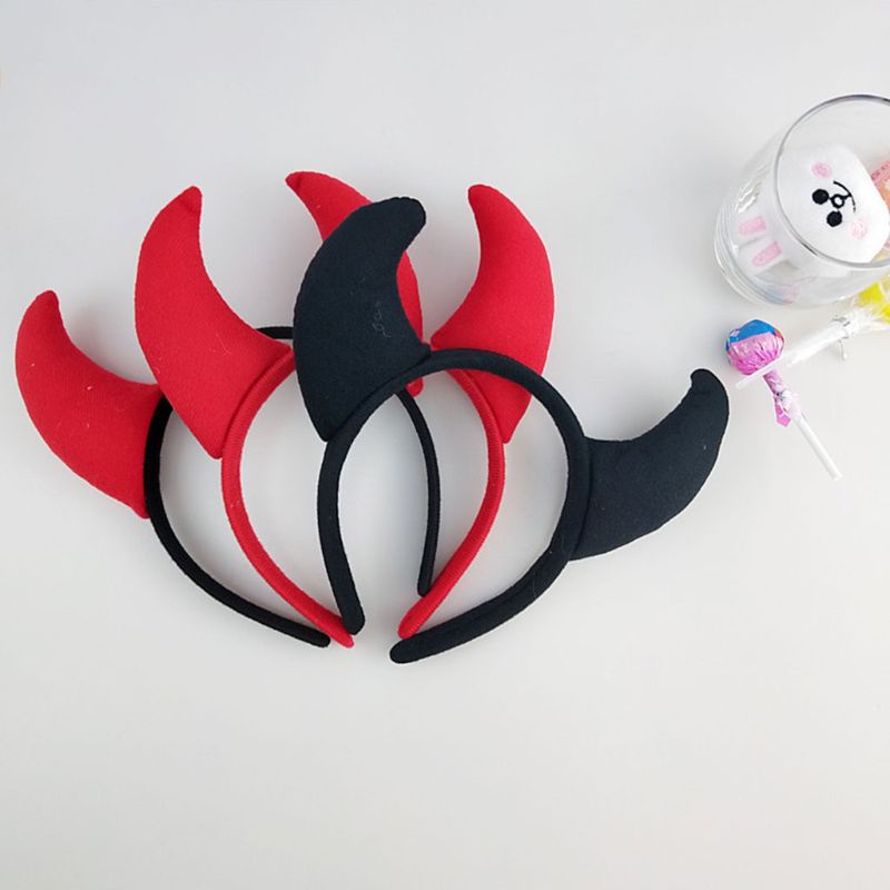 Băng Đô Cài Tóc Hình Tai Quỷ Vui Nhộn Cho Người Lớn Và Trẻ Em Dịp Halloween