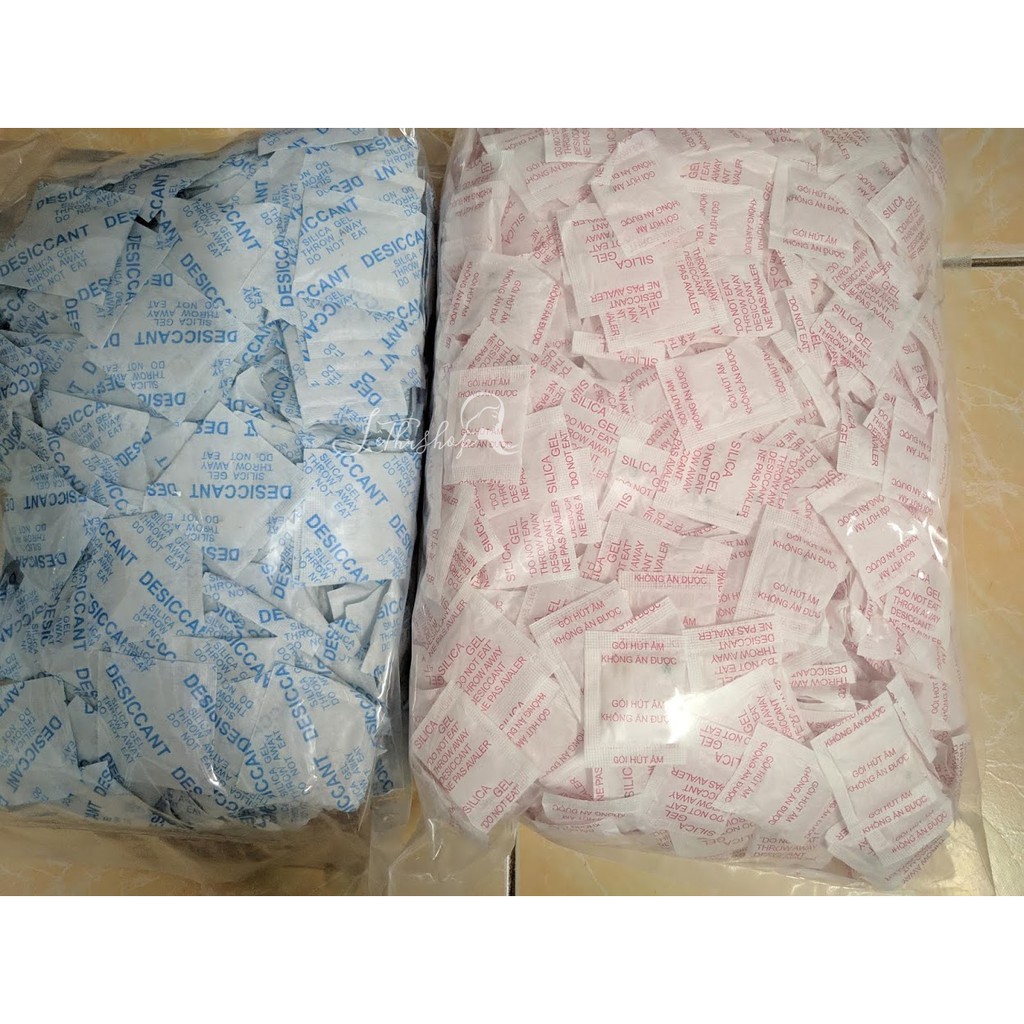 [50 gói] Hạt hút ẩm chống ẩm mốc 1g