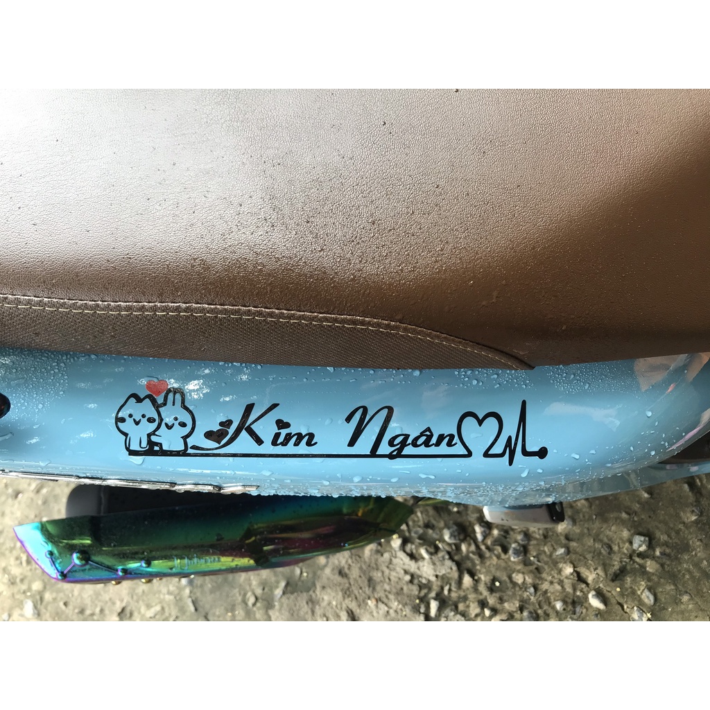 Chữ ký dán xe máy  in tên chữ dán xe máy  decal chữ dán xe mua tem chu dan in tem chu dan len xe chữ kí  in chữ ký tên