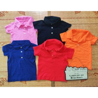 Áo thun polo cotton bé trai