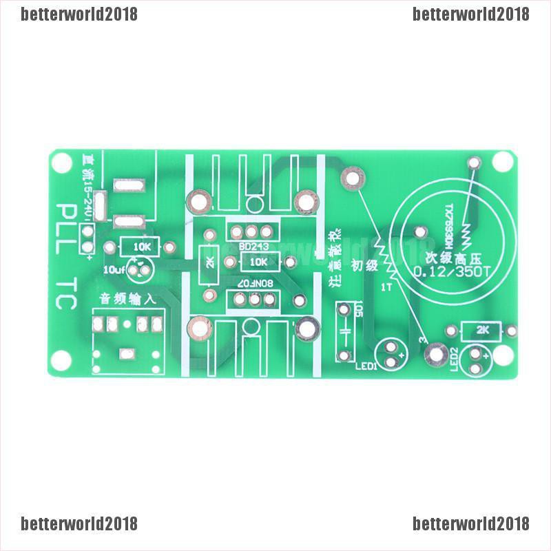 [Better] Mini Tesla Coil Plasma Speaker Electronic Kit 15W DIY Kits Science Learning Toys [World]