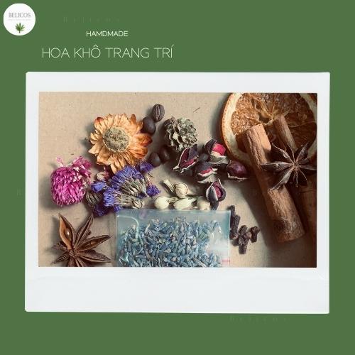 Set Hoa Khô Trang Trí Nến Thơm Cực Xinh