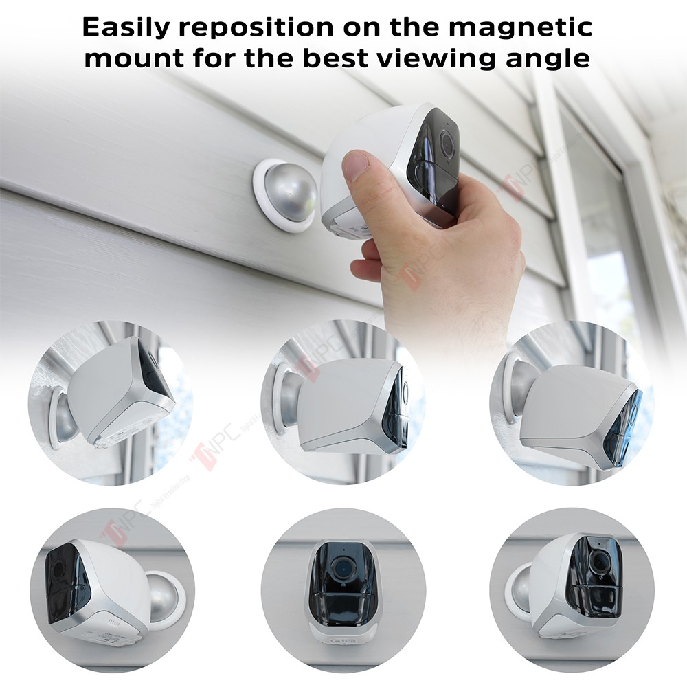 Camera WiFi Thông Minh Energizer Smart 1080p Indoor/Outdoor Battery Giám Sát Từ Xa Cảm Biến Chuyển Động Đàm Thoại 2Chiều