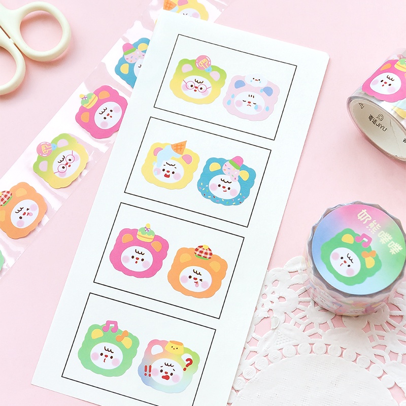 Flowertree 1 Cuộn Băng Keo Dán Trang Trí Sổ Tay Nhật Ký Gashapon Ii