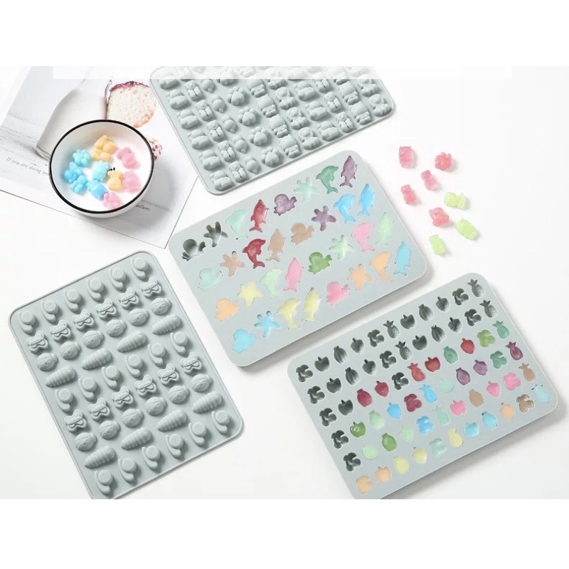 Khuôn silicone làm kẹo dẻo chíp chíp nhiều hình cho bé ăn dặm - Khuôn chip chip