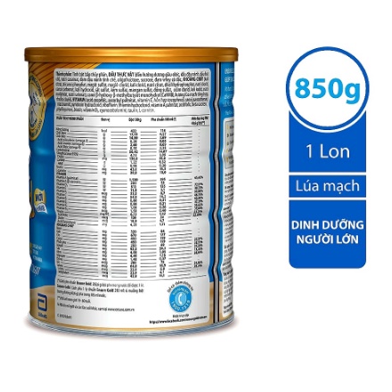 Sữa bột Ensure Gold Abbott  hương Lúa mạch 850g