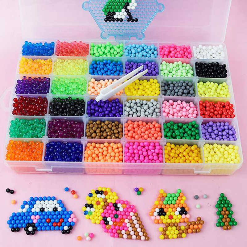 FOLLOW TẶNG 3KHÀNG CÓ SẴN Bộ đồ chơi xếp hình hạt nhựa màu nước sáng tạo aquabeads Nhật Bản 10 15 24 màu CHỌN MẪUVO