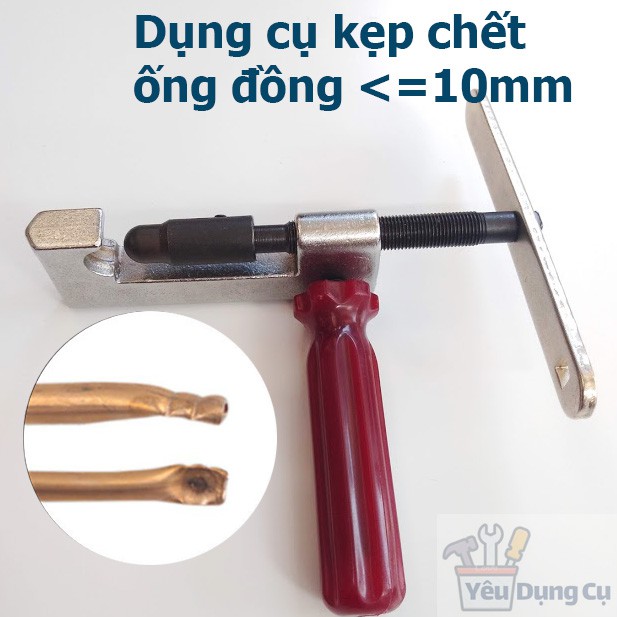 Dụng cụ bóp bẹp ống đồng - thay thế kìm kẹp chết ống đồng