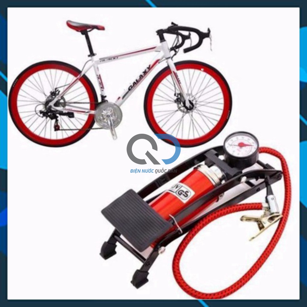 Bơm đạp chân mini 1 Piston - 2 Piston tiện dụng - bơm ô tô - bơm xe máy