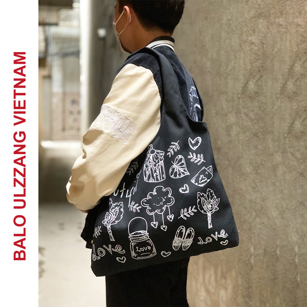 Túi tote vải canvas nam nữ đi học đi chơi , túi xách unisex đeo vai vải bố ulzzang thời trang rẻ đẹp_NT