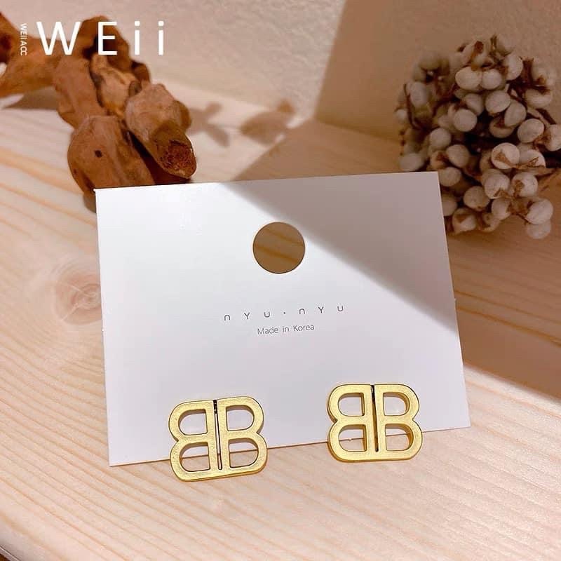 Bông tai chữ BB❤️