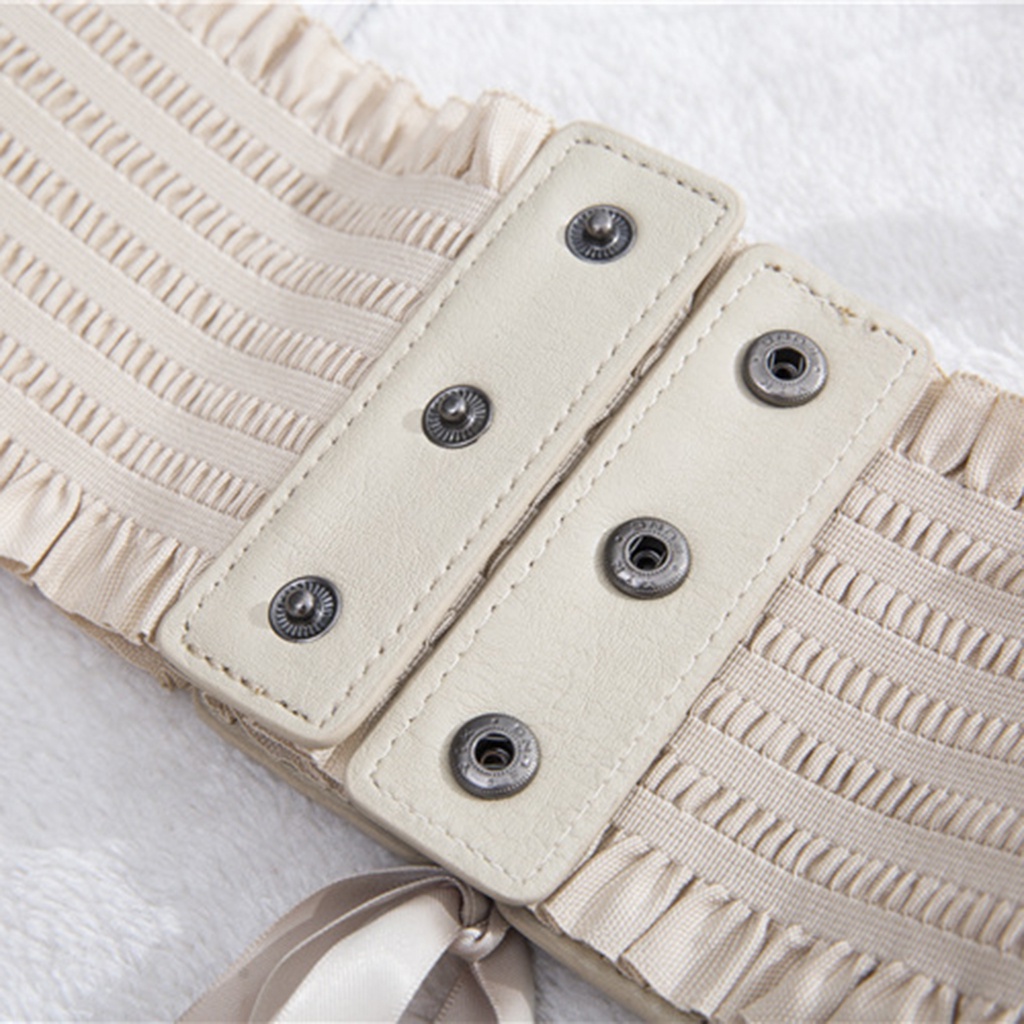 1 Thắt Lưng Đan Dây Co Giãn Màu Đen Thời Trang Nữ