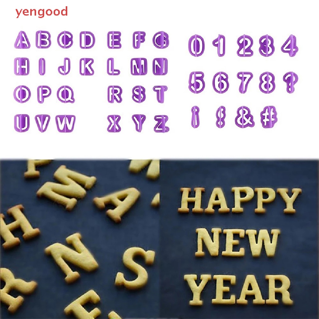 Set 40 Khuôn Làm Bánh Quy Hình Chữ Cái Và Chữ Số