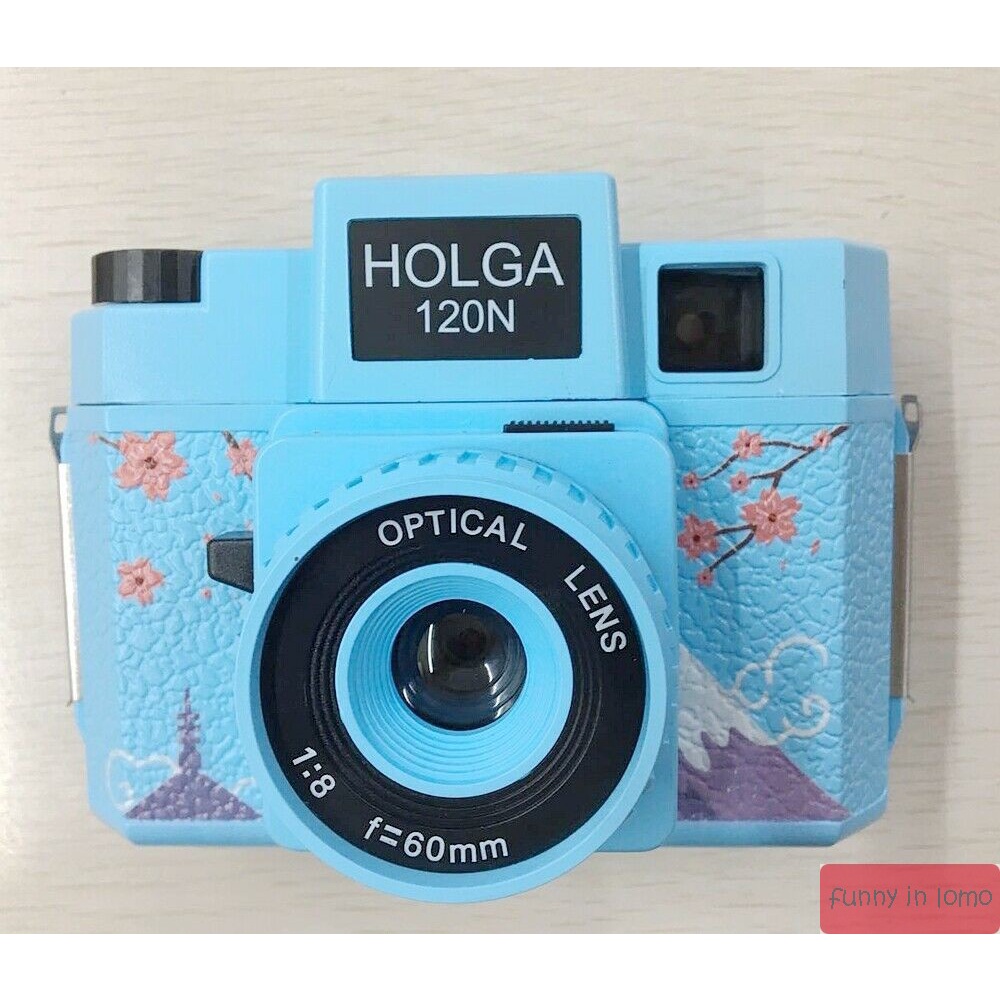 Holga 120n retro fool film camera phiên bản màu đen ống kính nhựa 120 đến 135 phim