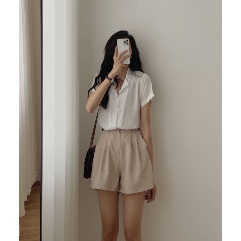 [Mã WASKT304 giảm 15% tối đa 30K đơn 99K] áo somi cổ vest 4929