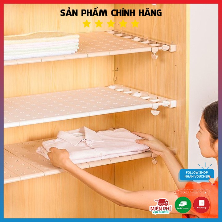 [Hàng Xuất Hàn Quốc ] Kệ Chia Ngăn Tủ  Đa Năng, Không Cần Khoan, Bắt Vít, Chịu Lực >>100kg | BigBuy360 - bigbuy360.vn